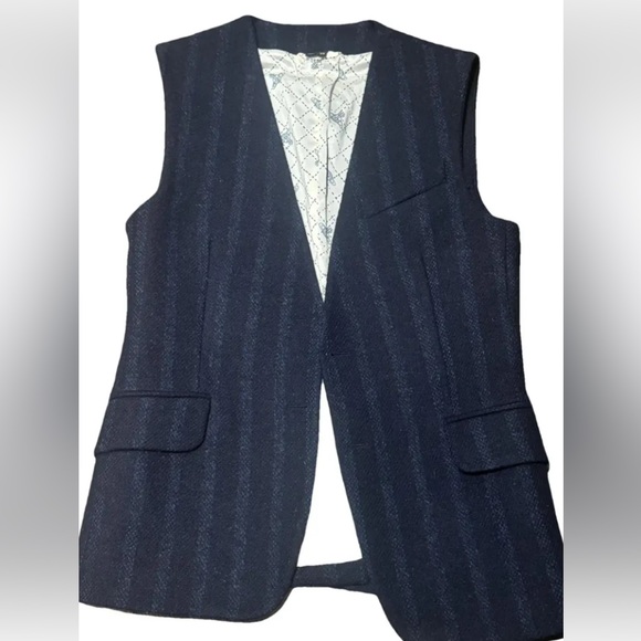 Vivienne Westwood Navy Striped Vest - Picture 1 of 8